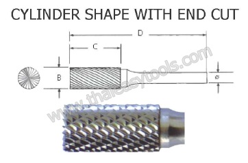 ดอกเจียรคาร์ไบด์ - Cylinder Shape with End Cut