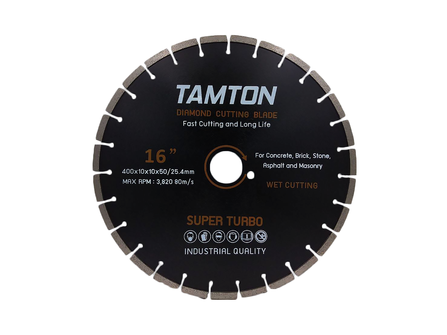 ใบเพชรตัดคอนกรีต TAMTON 16" หนา 10 mm